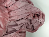 شرشف مطاط هوم مخمل لون وردي شتوي مزدوج 38+200*cm 2...