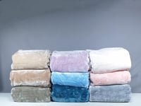 بطانية دفء ثقيلة شتوية لون موف مفرد