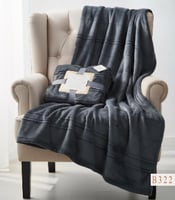 بطانية اسيل فرو ناعم لون رصاصي غامق مفرد ونصف 180...