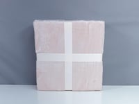 بطانية دفئ مخمل فرو ناعم لون وردي مفرد ونصف 180 *2...