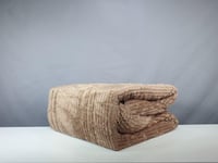 مفرش هتان مخمل فرو لون بني شتوي مفرد ونصف