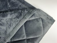 مفرش مضغوط ديمة مخمل فرو لون رصاصي غامق شتوي مفرد...