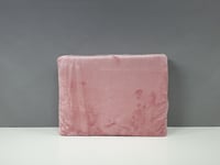 شرشف مطاط هوم مخمل لون وردي شتوي مزدوج 38+200*cm 2...