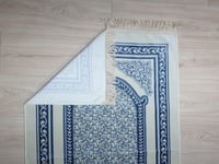 سجادة صلاة محراب دانتيل أزرق فاتح 80*cm 120