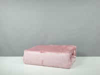 شرشف مطاط هوم مخمل لون وردي شتوي مزدوج 38+200*cm 2...