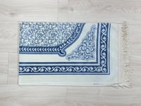 سجادة صلاة محراب دانتيل أزرق فاتح 80*cm 120