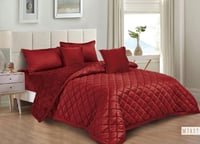 مفرش مضغوط ديمة مخمل فرو لون أحمر شتوي مزدوج