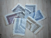 سجادة صلاة محراب دانتيل أزرق فاتح 80*cm 120