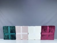 بطانية دفئ مخمل فرو ناعم لون وردي مفرد ونصف 180 *2...