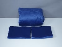 مفرش مضغوط جود مخمل لون كحلي شتوي مفرد ونصف