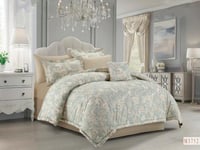 مفرش جودي مشجر 8 قطع قطن 100% صيفي مزدوج