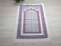 سجادة صلاة محراب دانتيل عنابي 80*cm 120