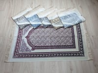 سجادة صلاة محراب دانتيل عنابي 80*cm 120