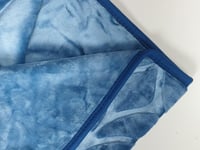 بطانية ميلاء جاكار محفوره لون أزرق شتوي مفرد