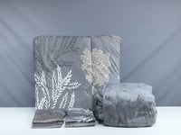 مفرش أفين مخمل فرو مشجر شتوي مزدوج