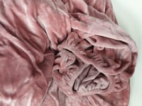 شرشف مطاط هوم مخمل لون وردي شتوي مزدوج 38+200*cm 2...