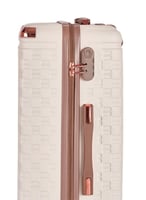 طقم شنط سفر مكون من 5 حقائب من ليمرا لون بيج\ذهبي