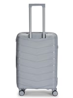 طقم شنط سفر مكون من 4 حقائب مقاوم للكسر رمادي فاتح