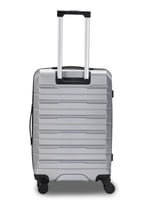 طقم شنط سفر مكون من 3 حقائب أمتعة لون فضي