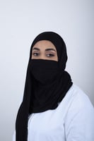 حجاب كمامة ذكي من قماش قطن الاسترتش – أناقة فائقة...