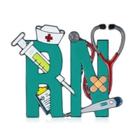 بروش RN التمريض registered nurse brooch