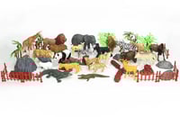 صندوق مجسمات حيوانات الغابة