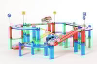 سباق السيارات المغناطيسي 168 قطعة