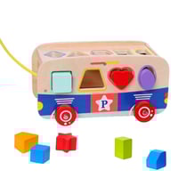 سيارة مطابقة الأشكال الخشبية