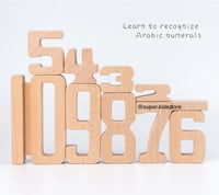مجموعة الارقام الخشبية