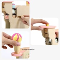 آلة الايسكريم الخشبية