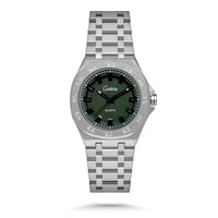 11 ساعة رجالية ستيل بلون فضي