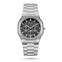 25 ساعة رجالية ستيل بلون فضي