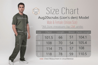 Scrub Lion's den - Dark Green