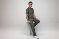 Scrub Lion's den - Dark Green