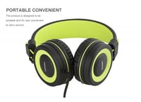 سماعة رأس سلكية قابلة للطي ( اخضر + اسود )