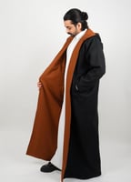 فروة سهيل دبل فيس جملي واسود مع شال