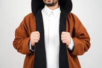 فروة سهيل دبل فيس جملي واسود مع شال