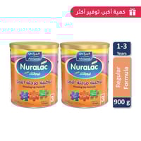 نيورالاك بلس حليب أطفال (3) داعم للنمو عبوة مزدوجة...