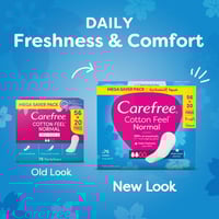 كير فري فوط يومية ملمس القطن عطر منعش عبوة 76 فوطة...