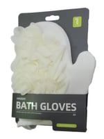 Haoda bath gloves creamy color BK24-039 هاودا ليفة...