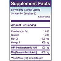 سترو ميجا أوميغا 3 زيت سمك 1500 مجم – 30 كبسولة |...
