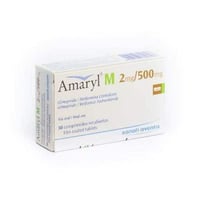 Amaryl M2 500Mg 30 Tablets