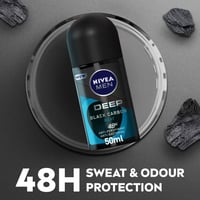نيفيا مزيل عرق رول للرجال ديب بلاك كاربون بيت 48 س...