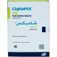 شامبكس 1 مجم 28 قرصChampix 1 mg Tablet 28pcs