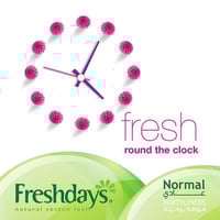 فريشدايز عادي 52 قطعة و 20 قطعة مجاناFreshdays Nor...