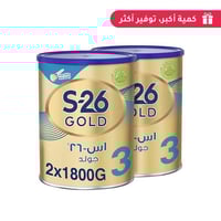 إس - 26 جولد حليب أطفال المرحلة (3) (2×1800 جم)