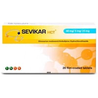 سيفيكار اتش سي تي 40/5/25 ملجم 28 قرصSevikar HCT 4...