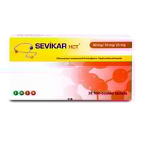 سيفيكار اتش سي تي 40/10/25 ملجم 28 قرصSevikar HCT...