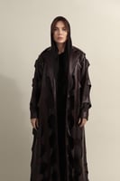 عبايه جوخ ناعم و جلد مخرم