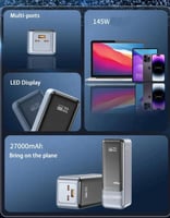 باور بانك MOOGMAX | بمنفذين Type-C ومنفذ USB | بقد...